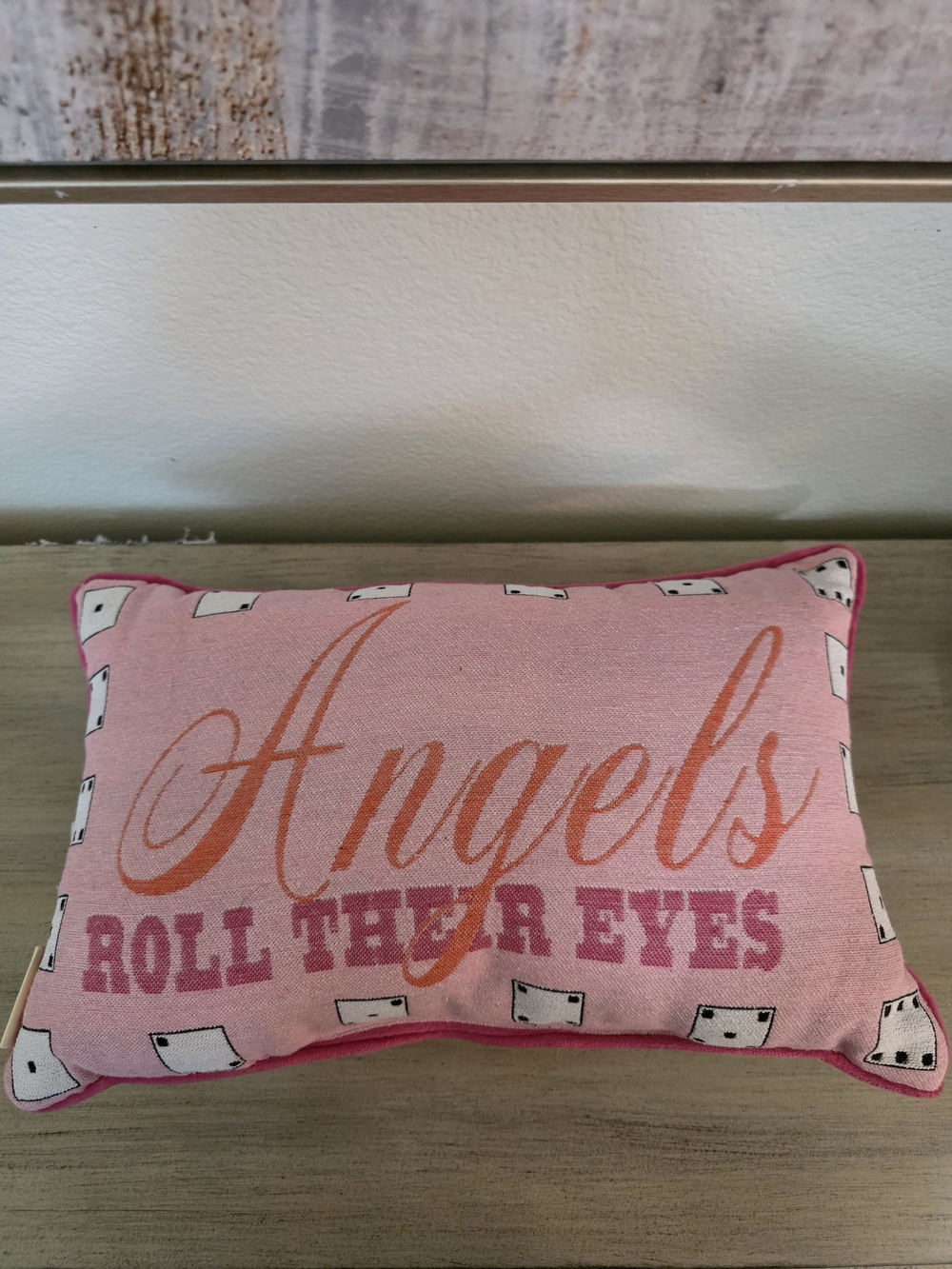 Taylor Swift Pink 'Angels Roll Their Eyes' Accent Pillow TAYLOR SWIFT